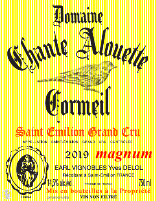 magnum Domaine Chante Alouette Cormeil 2019