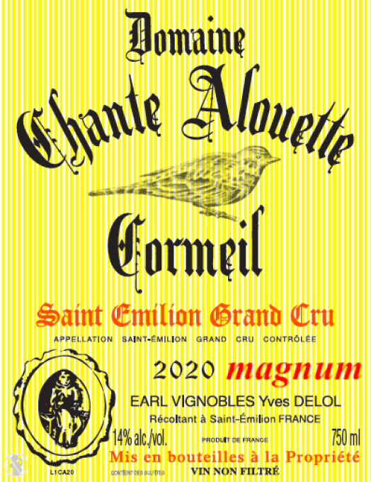 magnum Domaine Chante Alouette Cormeil 2020