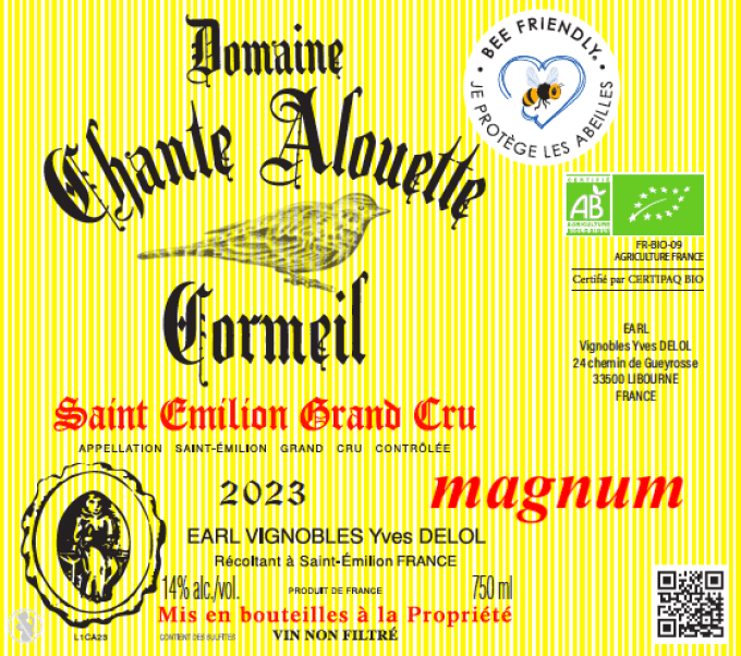 magnum Domaine Chante Alouette Cormeil 2023