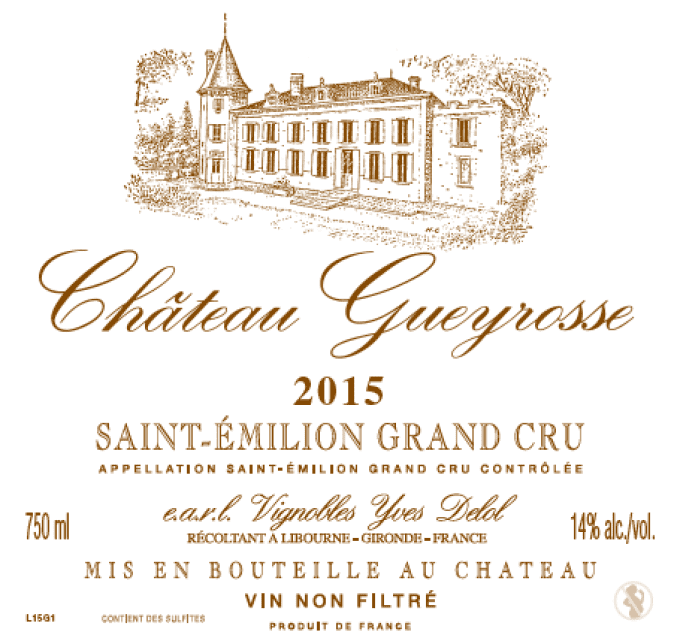 bouteille Château Gueyrosse 2015