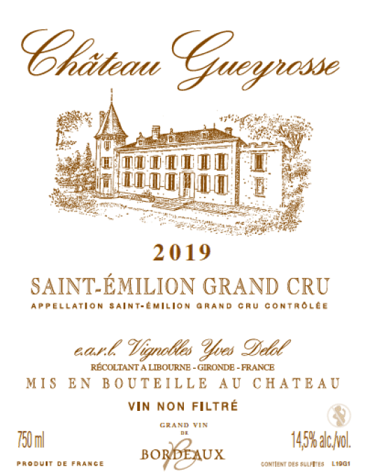 bouteille Château Gueyrosse 2019