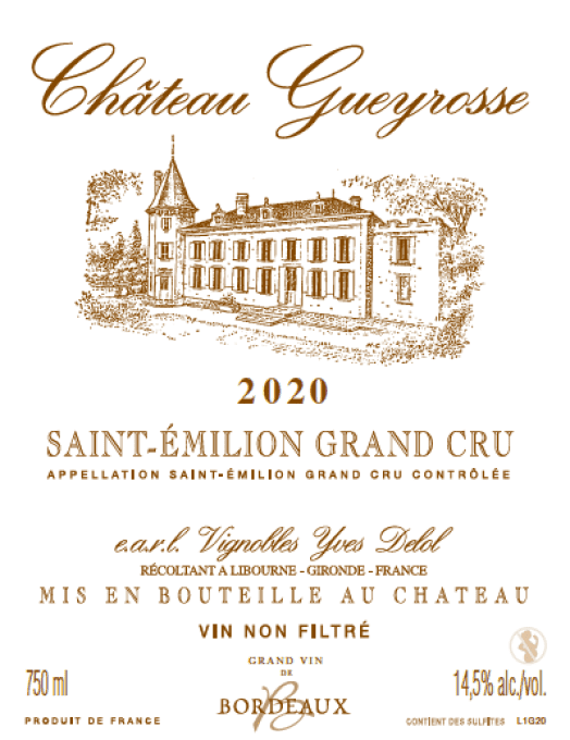 bouteille Château Gueyrosse 2020