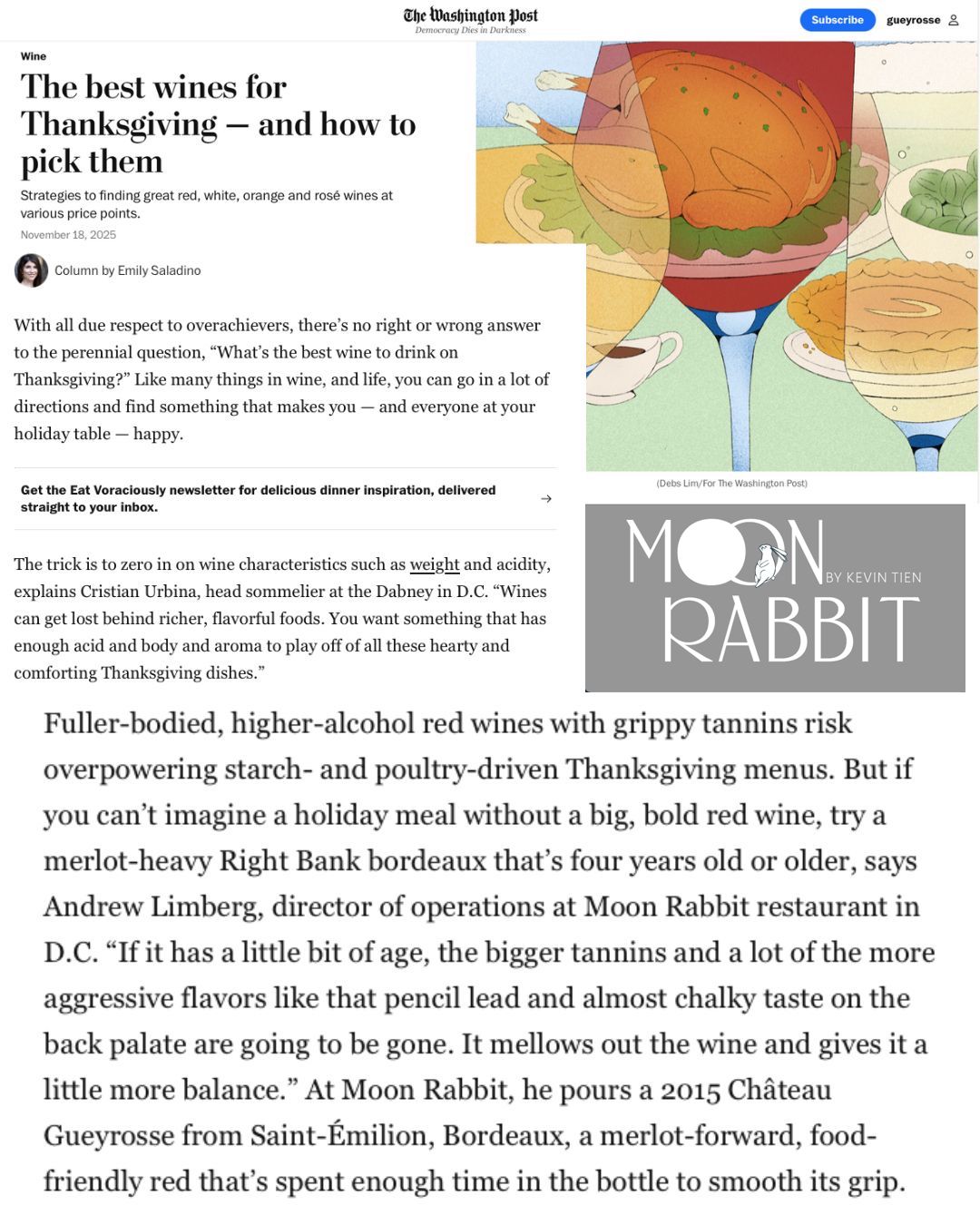 The best wines for Thanksgiving- The Washington Post